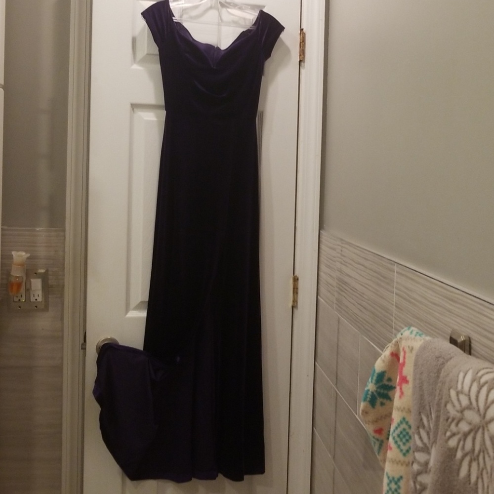Long Purple Gown